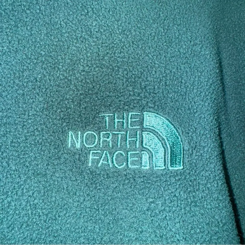 Men’s The North Face Fleece 1/4 Zip Pullover Forrest Green Medium Lightweight